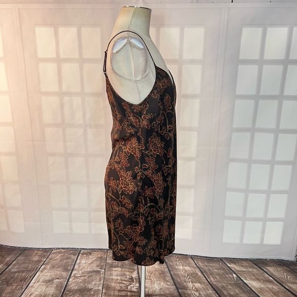 Peruvian connection brown mini floral attached wrap sundress size medium - Picture 5 of 11